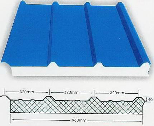 960型咬口式夾芯屋面板